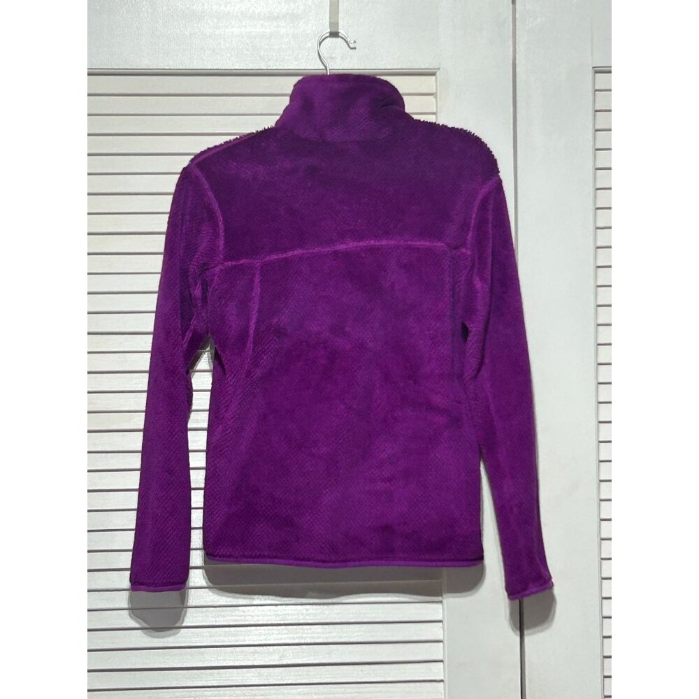 Patagonia Womens Purple Re-Tool Snap T Fleece Polartec Thermal Pullover Sz M 305 - Picture 11 of 13